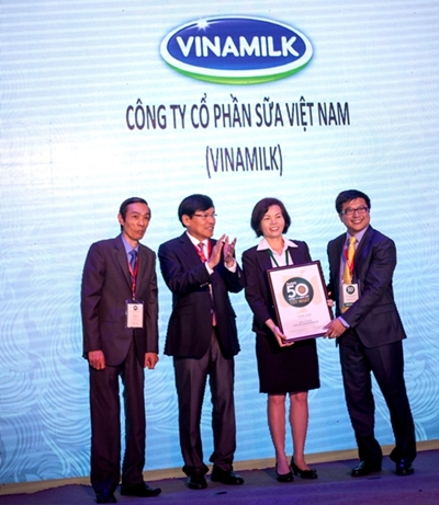 Vinamilk lọt top 50 công ty niêm yết tốt nhất Việt Nam