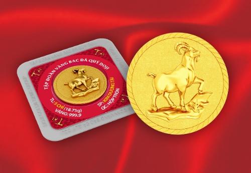 Hơn 50.000 đồng vàng in hình dê cho ngày Thần Tài