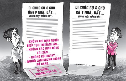 Bà lão Bến Tre để lại ba tờ di chúc