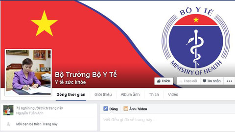 Bộ trưởng đầu tiên lập facebook