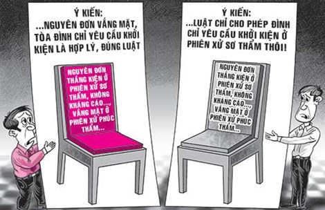 Nguyên đơn vắng mặt, tòa phúc thẩm xử sao?