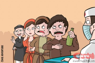 Làng Vũ Đại tiêm vắc-xin