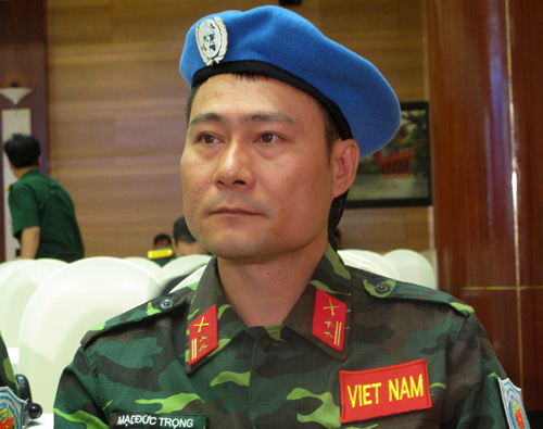 Sĩ quan Việt Nam tự hào tham gia gìn giữ hòa bình quốc tế