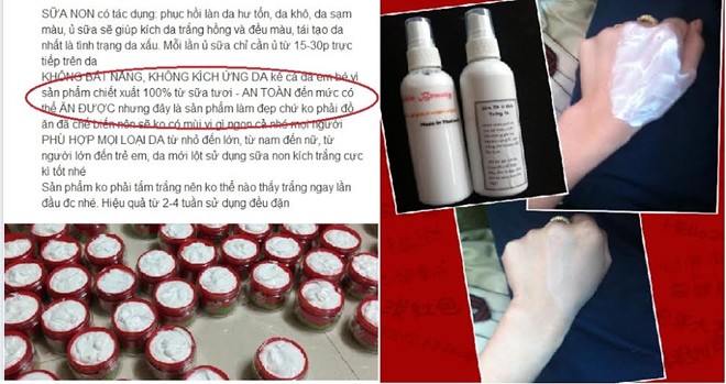 Sữa non kích trắng 170.000 đồng/hộp bán tràn lan
